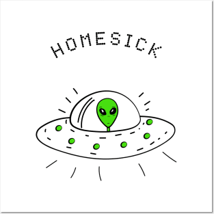 alien homesick Posters and Art